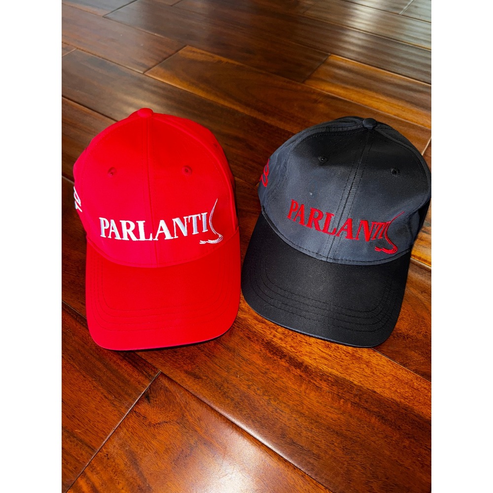Parlanti Roma Baseball Cap Hat Set 2 Mens Womens OS Red Black Excellent Sport